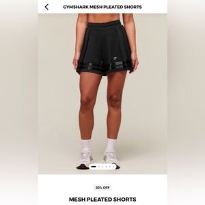 Gymshark Mesh Pleated Shorts